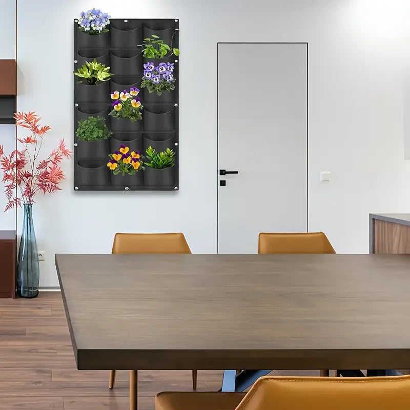 Felt Plant Bag for Vertical Wall Mounting - Three - Dimensional , Non - Woven Plant Bag