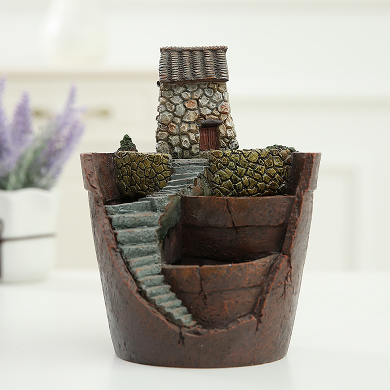 Succulent Decorative Flower Pot for Mini Garden - Bonsai Plant Pot for Micro Landscape and Garden