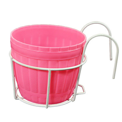 Practical Planter Holder with Sturdy Metal Frame for Balconies and Patios