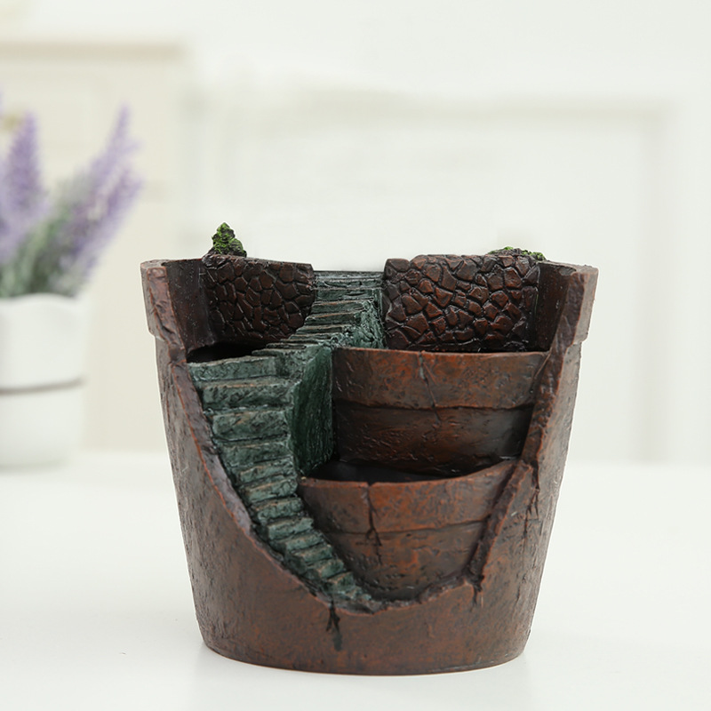 Succulent Decorative Flower Pot for Mini Garden - Bonsai Plant Pot for Micro Landscape and Garden