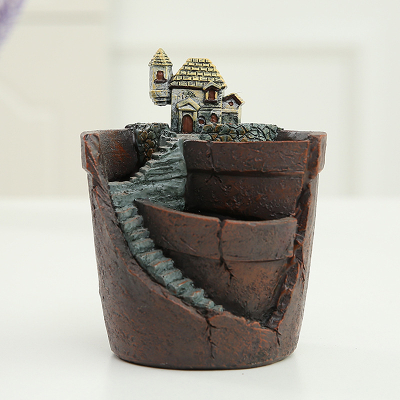 Succulent Decorative Flower Pot for Mini Garden - Bonsai Plant Pot for Micro Landscape and Garden