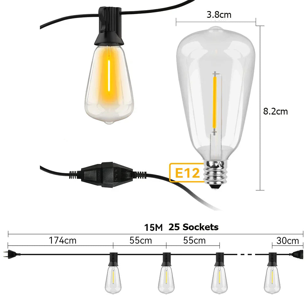 Weatherproof LED Fairy Lights