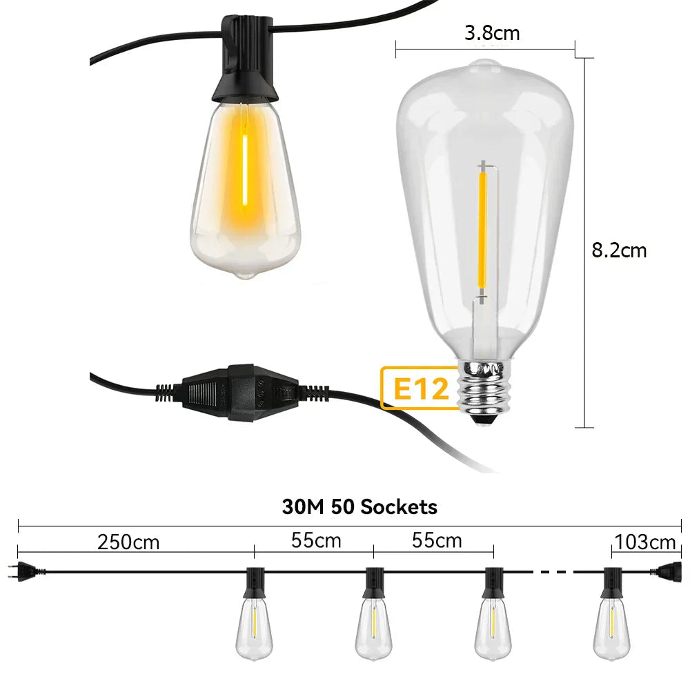 Weatherproof LED Fairy Lights