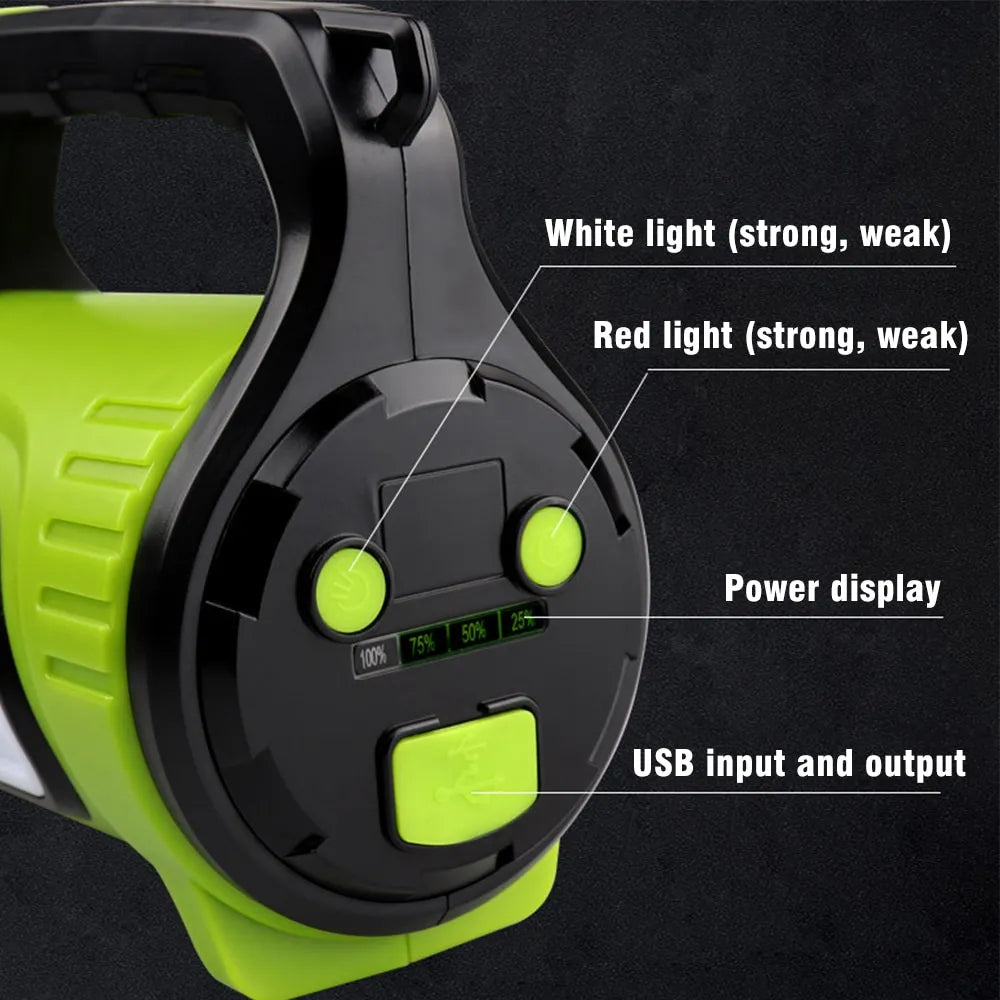 Led Double - Sided Torch - Waterproof Work Lamp For Outdoor And Emergencies