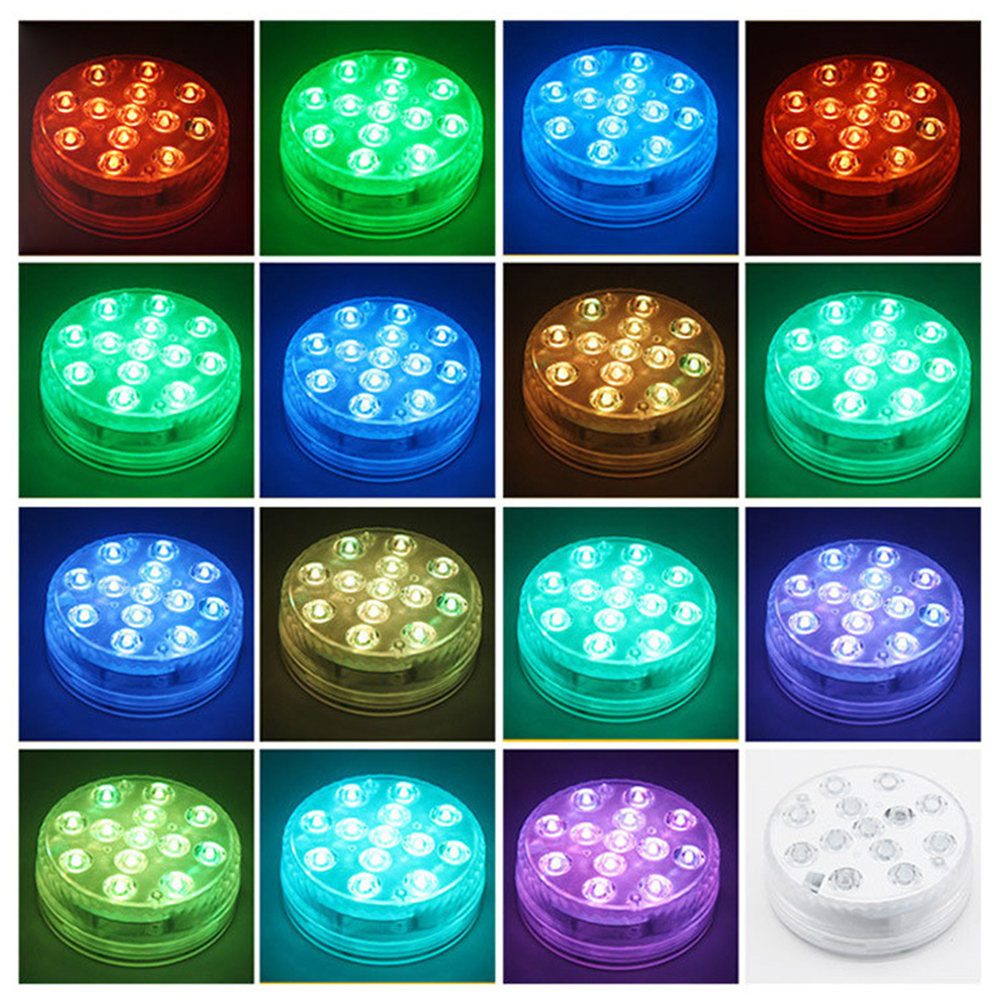 Underwater Led Light With Remote Control - Rgb Multicolour Pool Lighting For Bathrooms And Ponds