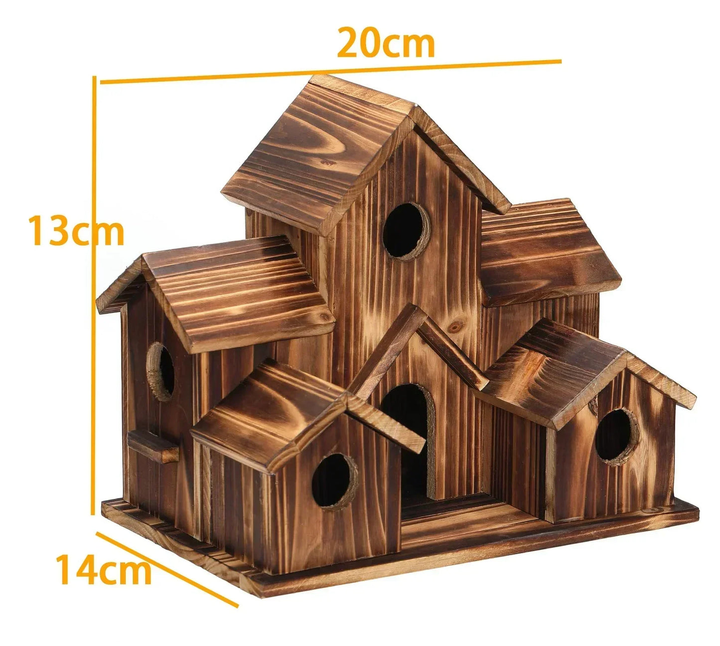 6-Hole Handcrafted Birdhouse