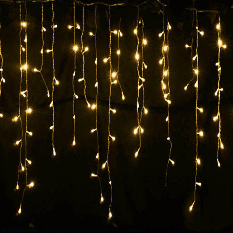 Led Starry Sky Icicle Fairy Lights - Decorative Light Curtains For Christmas And Garden
