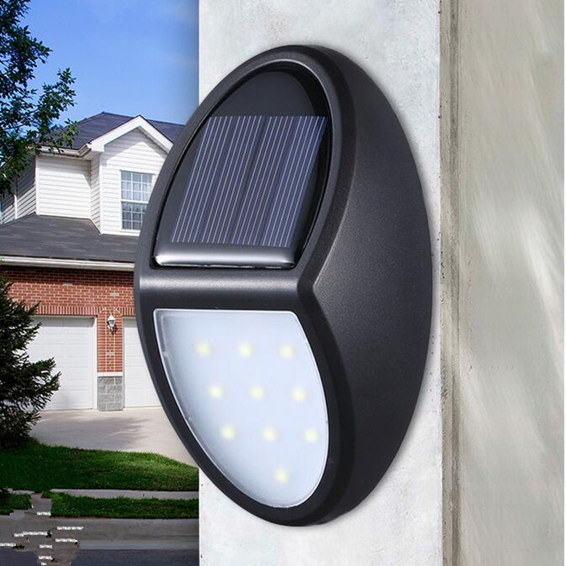 Solar Led Wall Lamp For Outdoors - Weatherproof Energy - Saving And With Motion Detector