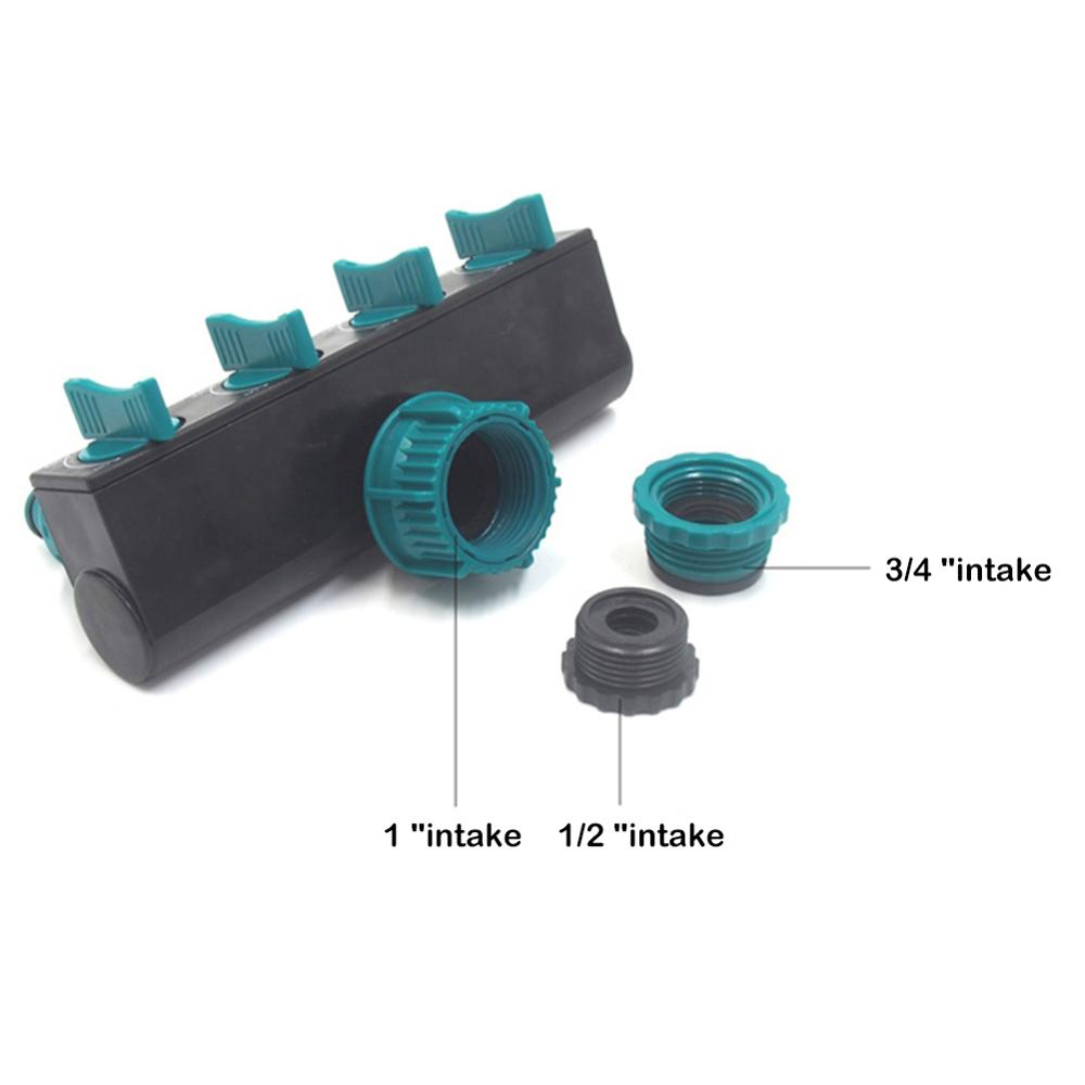 Universal 4 - Way Garden Hose Distributor - Adjustable Tap Distributor