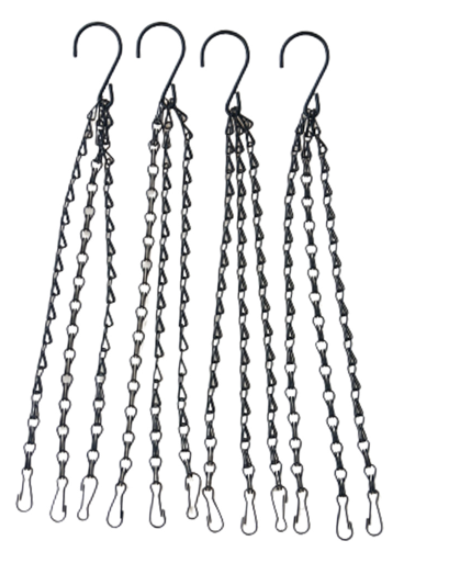 Stable Plant Hangers with Chains - Robust Suspension for Flower Pots and Garden Plants