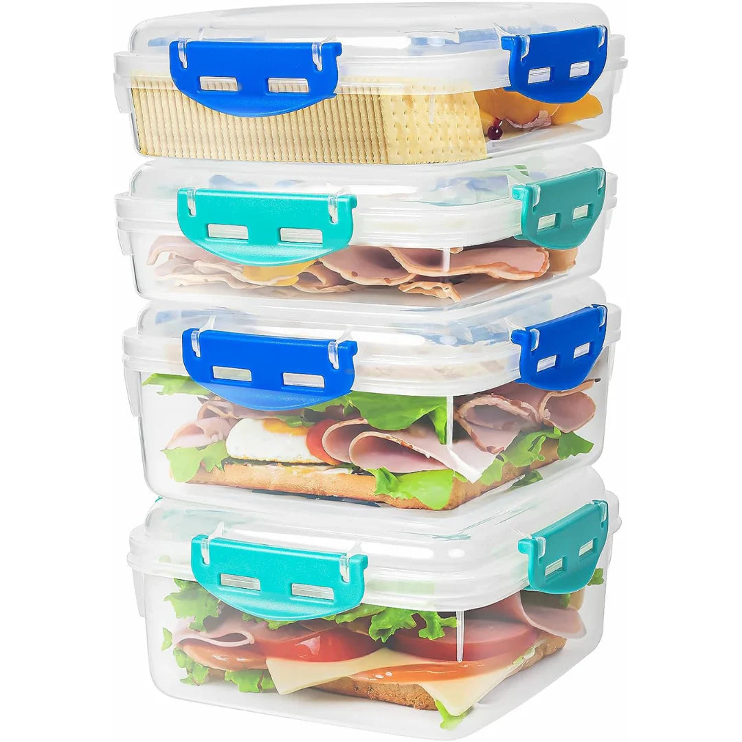 Leakproof Lunch Boxes (Set of 4)