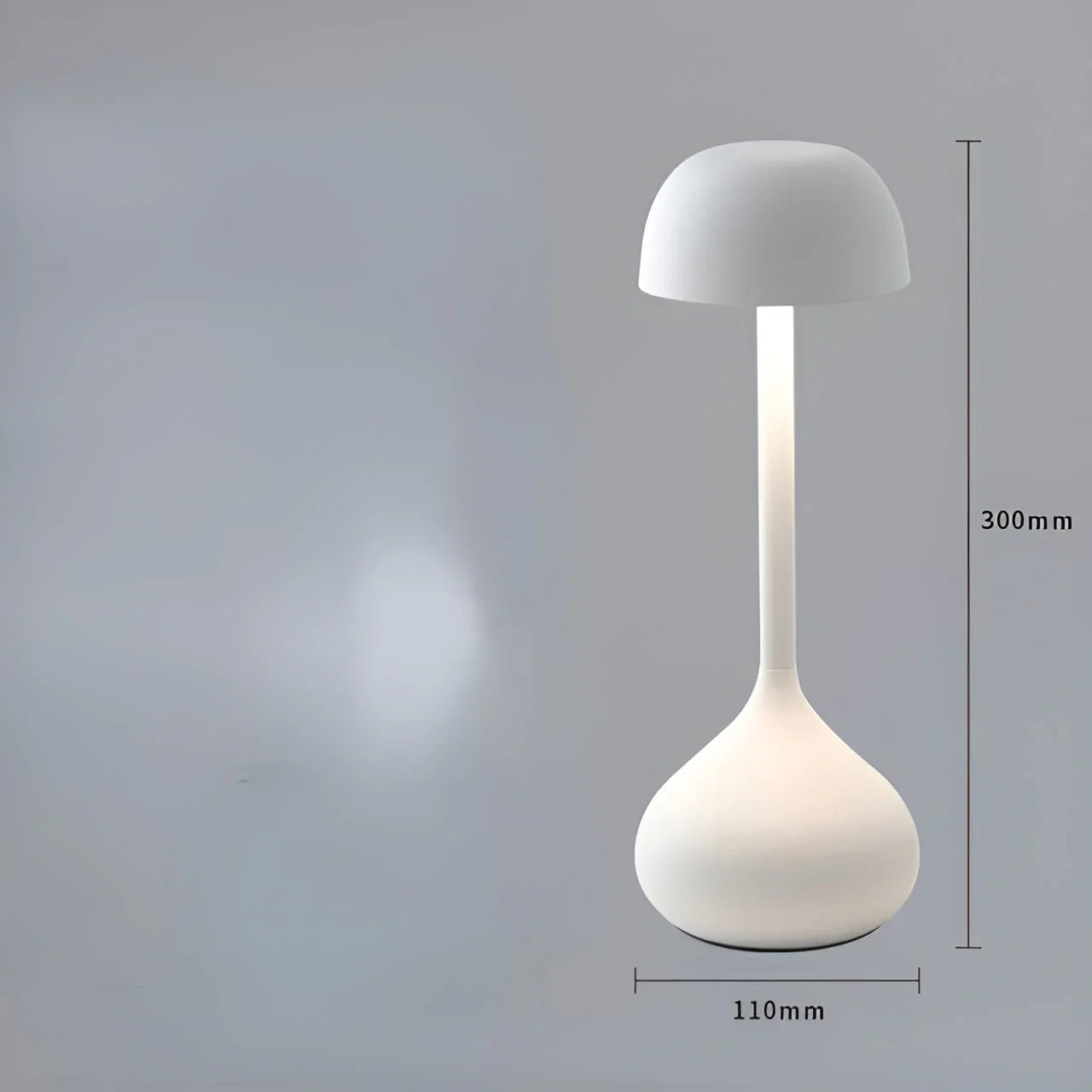 Wireless Dimmable Mushroom Table Lamp