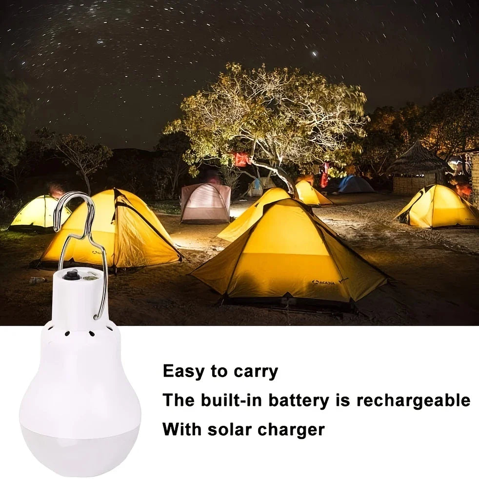 Solar Lamp With Solar Panel - Energy - Saving LED Lamp For Indoor And Outdoor Use