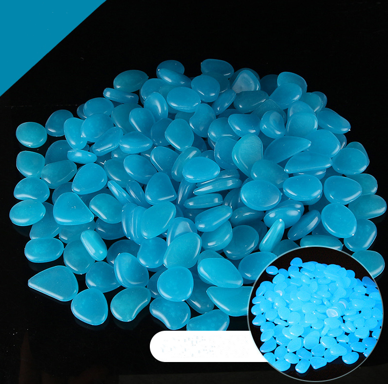 Luminous Stones for Garden & Decoration - Phosphorescent Pebbles in Various Colours