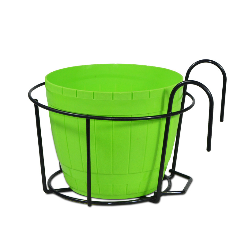 Practical Planter Holder with Sturdy Metal Frame for Balconies and Patios