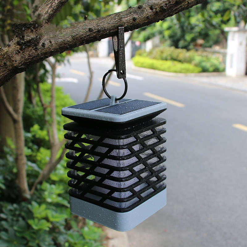 Solar Led Garden Lantern With Groove Design - Decorative Outdoor Lighting For The Garden