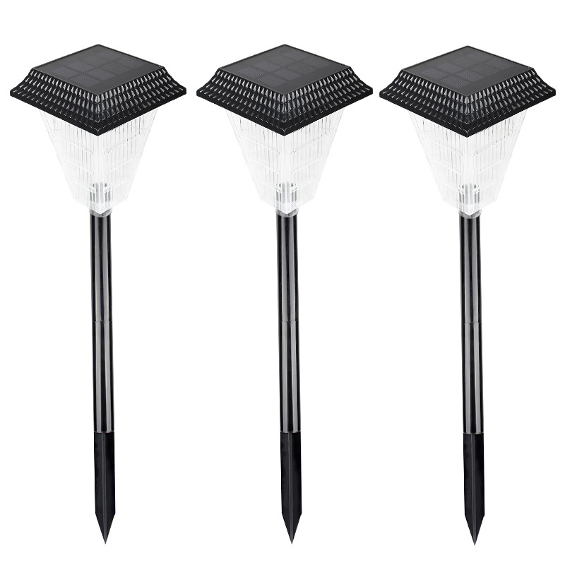Solar Led Path Lights With Crystal Light Effect - Waterproof Outdoor Lighting For Garden And Driveway