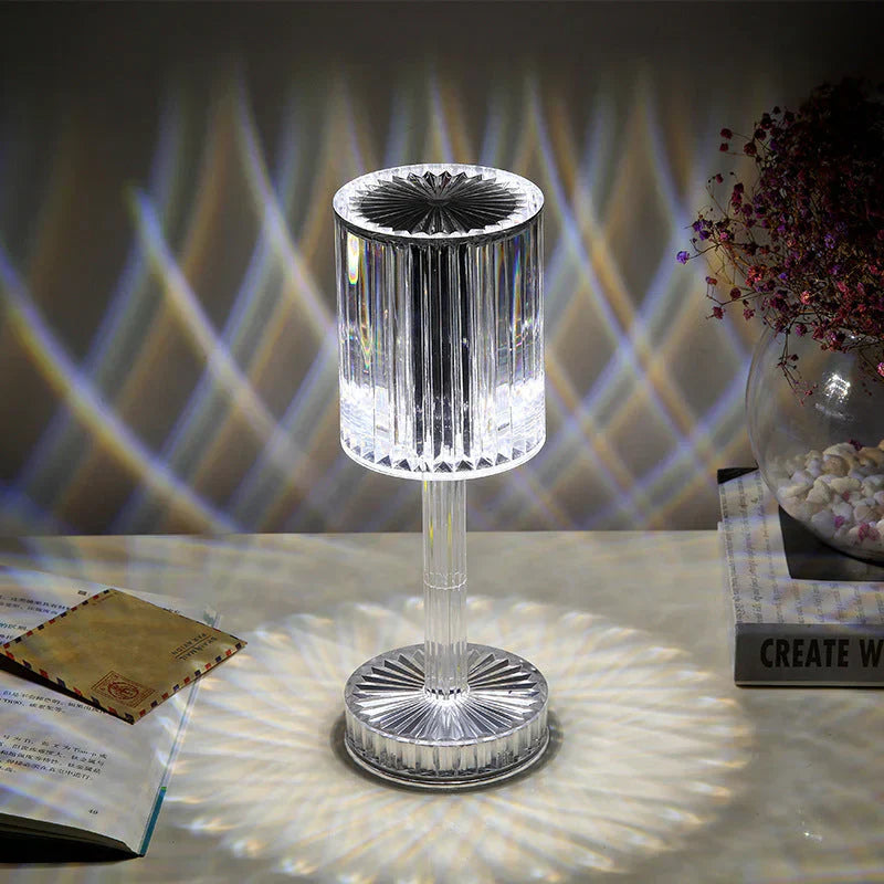 Dimmable Crystal Table Lamp With Modern Design