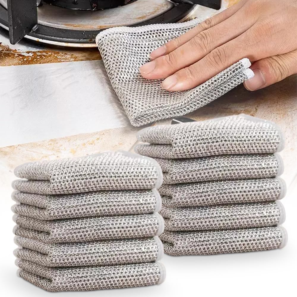 Dishwashing Cloths Made of Silver Wire