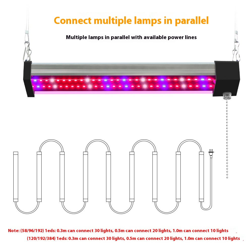 Led Plant Lamp With Full Spectrum Lighting And Pull Switch For Optimum Plant Growth