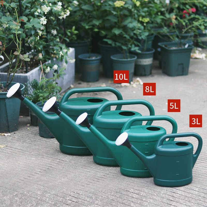 Large - Volume Watering Can with Long Spout - Plastic for Garden Maintenance