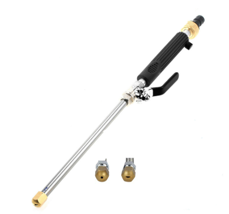 High - Pressure Cleaner Spray Nozzle for Car - Adjustable Water Nozzle with Ergonomic Handle