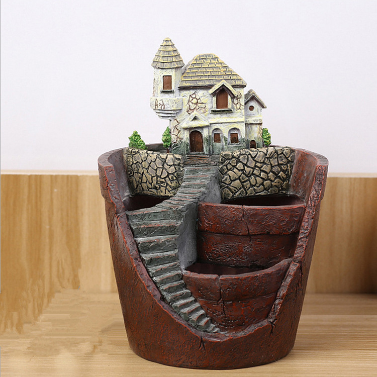 Succulent Decorative Flower Pot for Mini Garden - Bonsai Plant Pot for Micro Landscape and Garden