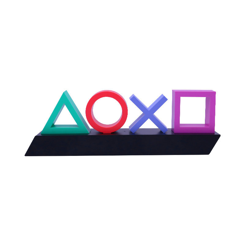 Led Table Lamp Playstation Symbols - Music - Controlled Decorative Lamp For Gaming Bedroom
