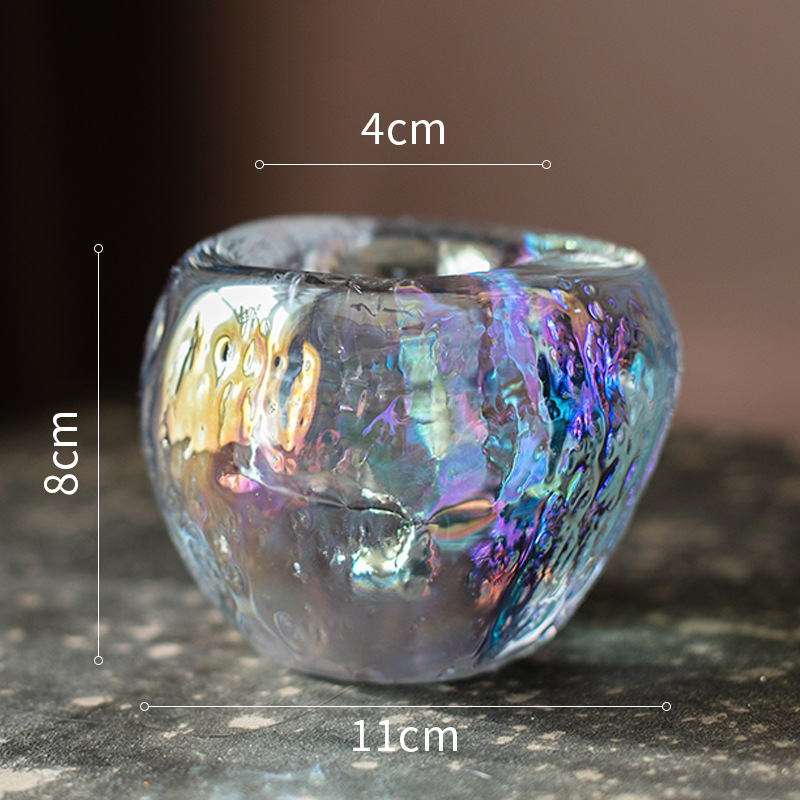 Glass Tealight Holder - Decorative Candle Holder Made Of Clear Glass For Cosy Lighting