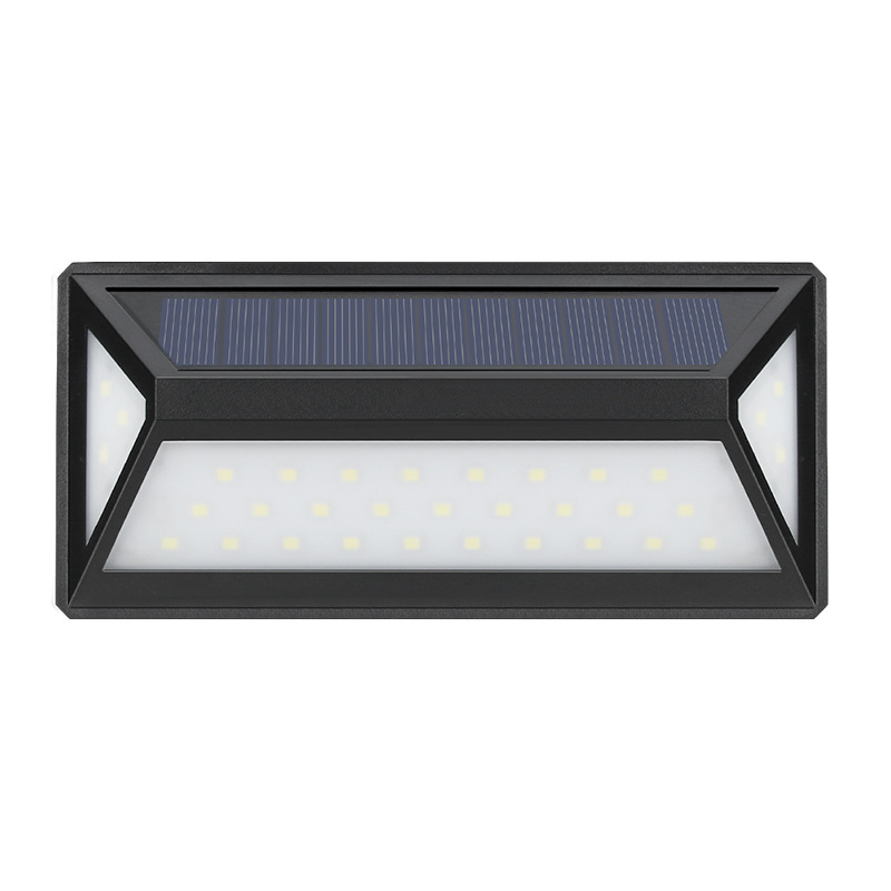 Modern Solar Led Wall Light For Outdoors - Waterproof Façade Lighting With Motion Detector
