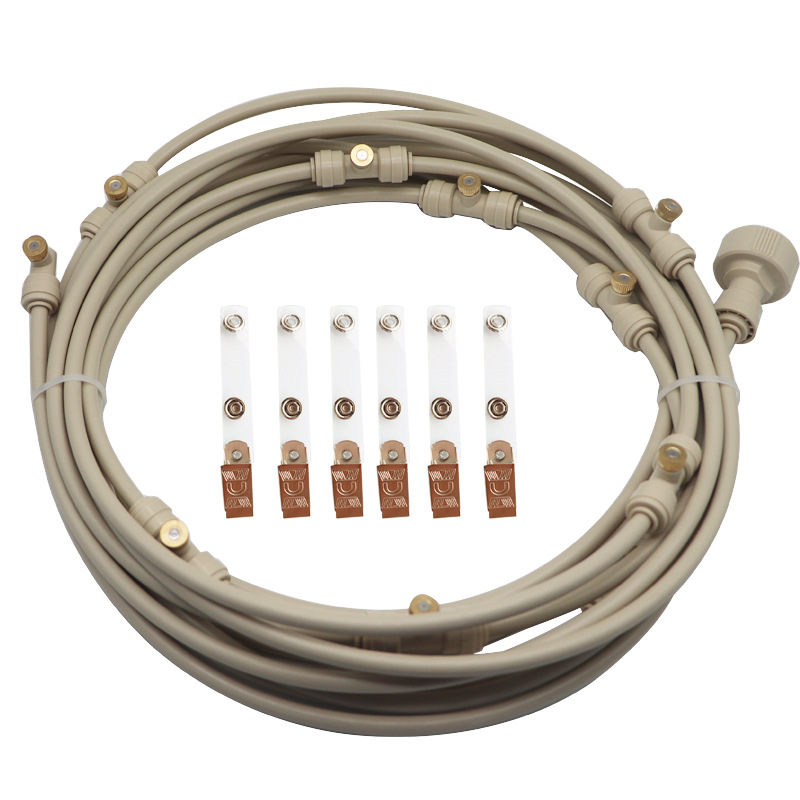 Spray Irrigation System - Water Hose with Spray Nozzles for Cooling Refreshment in the Garden