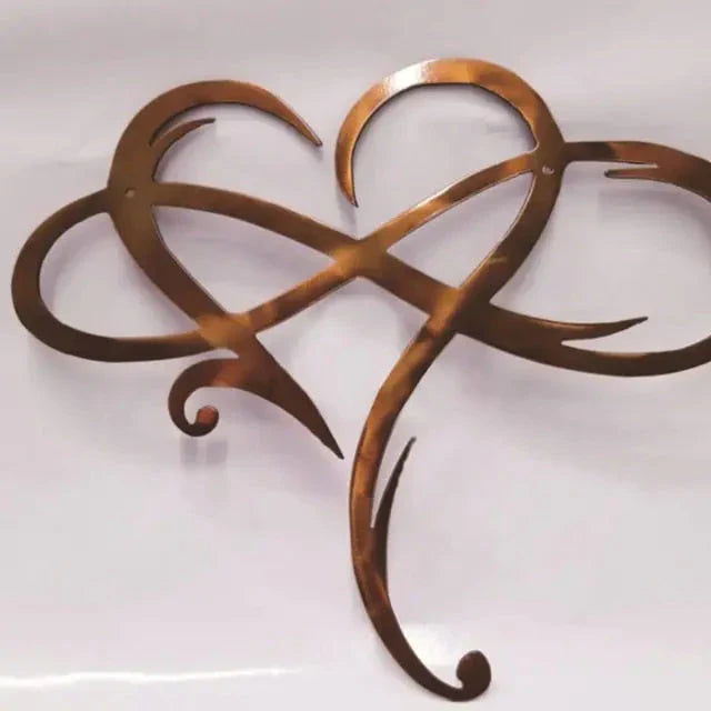Iron Wall Decoration with Infinity Heart