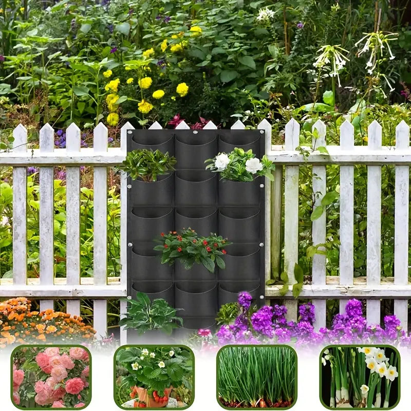 Felt Plant Bag for Vertical Wall Mounting - Three - Dimensional , Non - Woven Plant Bag
