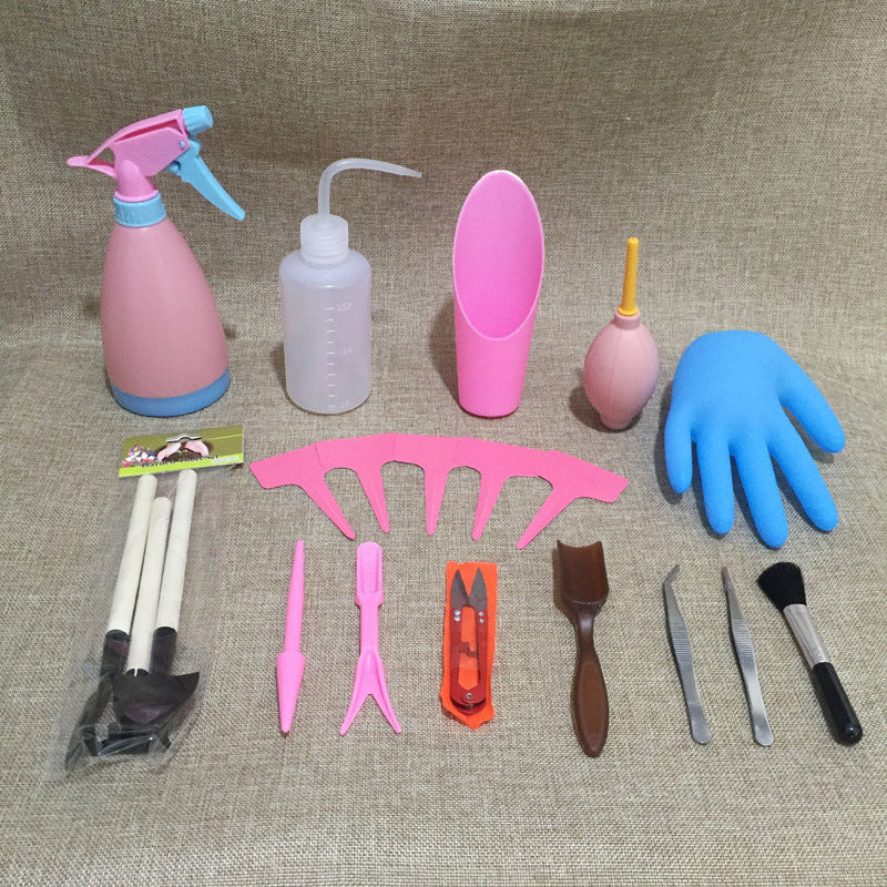 Succulent Garden Tool Set with Spray Bottle and Accessories