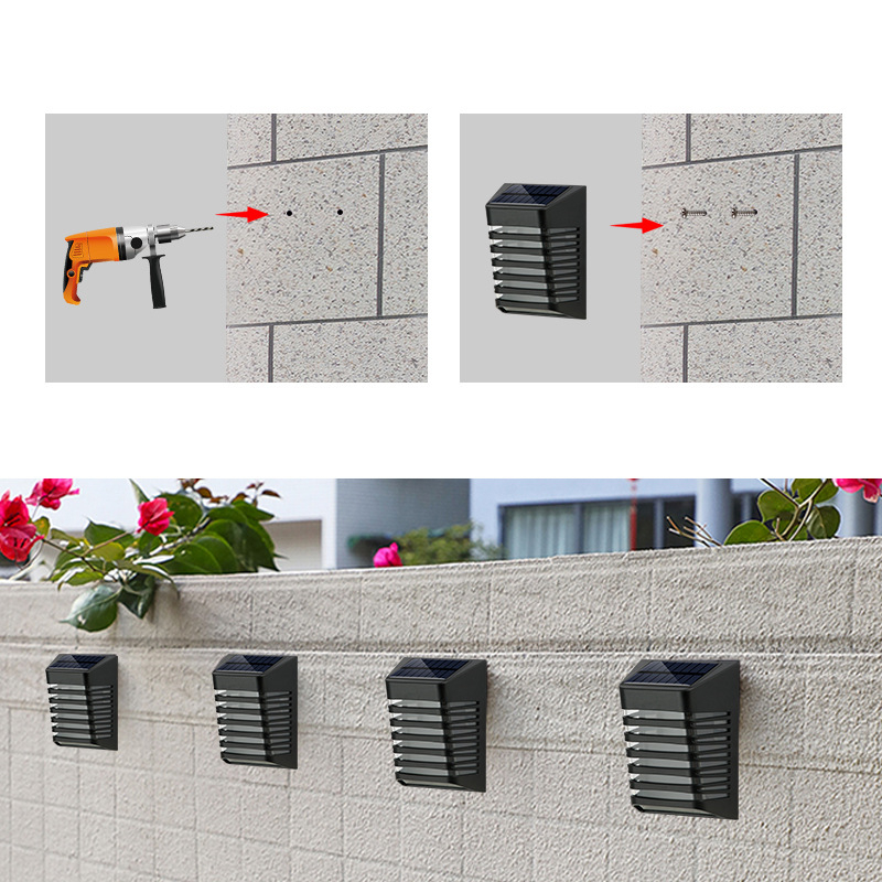 Solar Led Garden Wall Lamp - Solar - Powered Outdoor Lighting For Patio And Garden