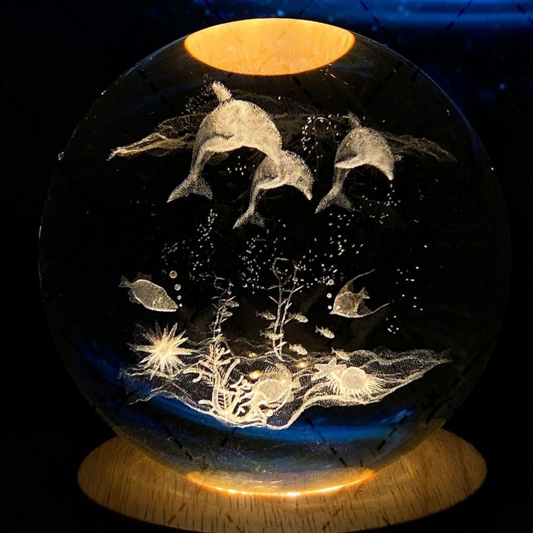 Luminous Moon Crystal Ball
