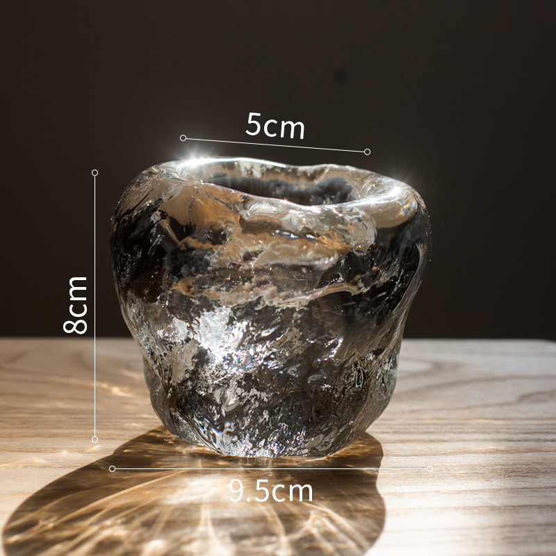 Glass Tealight Holder - Decorative Candle Holder Made Of Clear Glass For Cosy Lighting