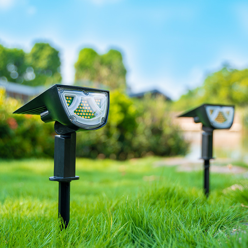 Solar Led Spotlight - Outdoor Lighting With Solar Panel For Garden And Paths