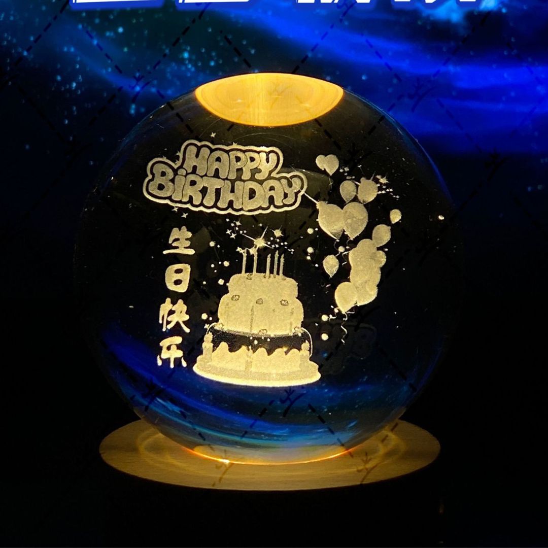 Luminous Moon Crystal Ball