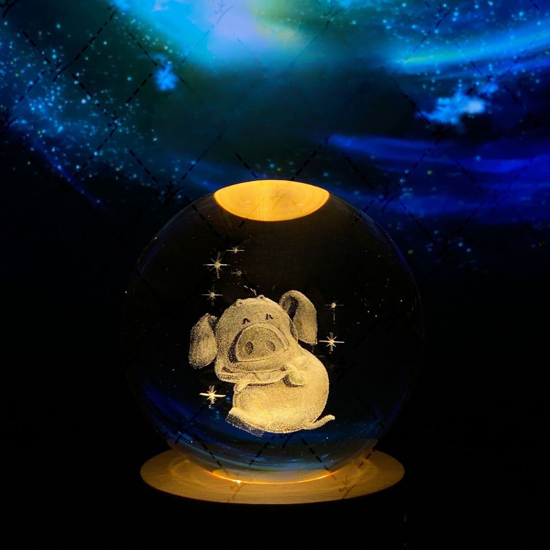 Luminous Moon Crystal Ball