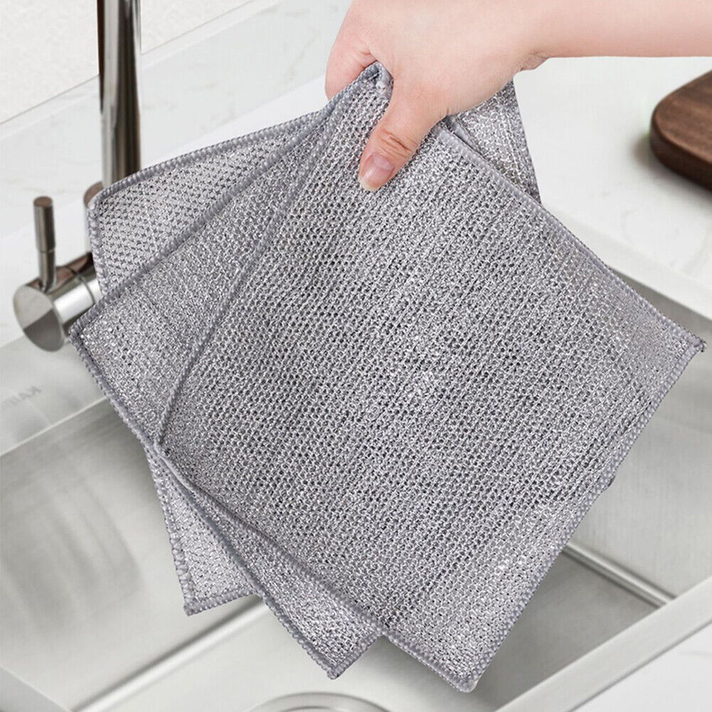 Dishwashing Cloths Made of Silver Wire