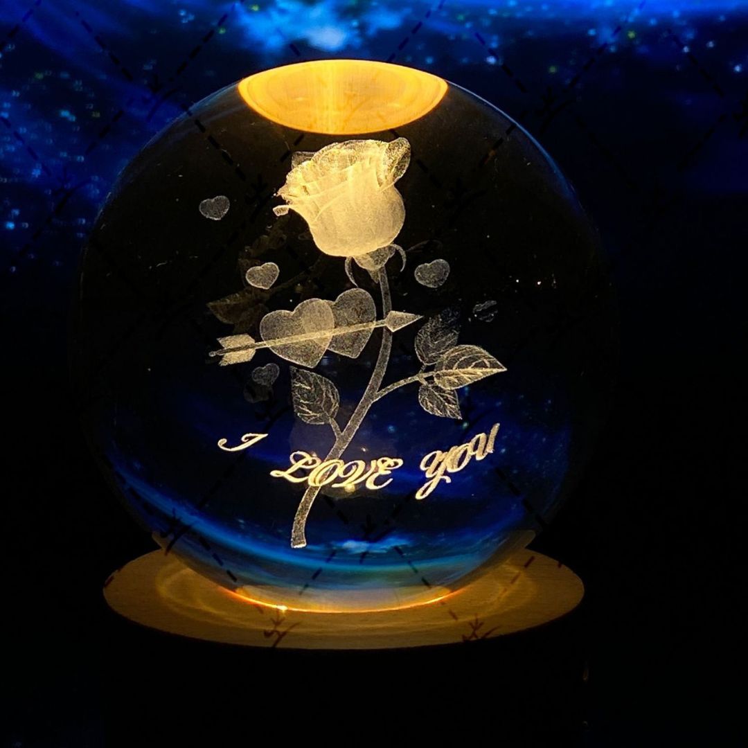 Luminous Moon Crystal Ball