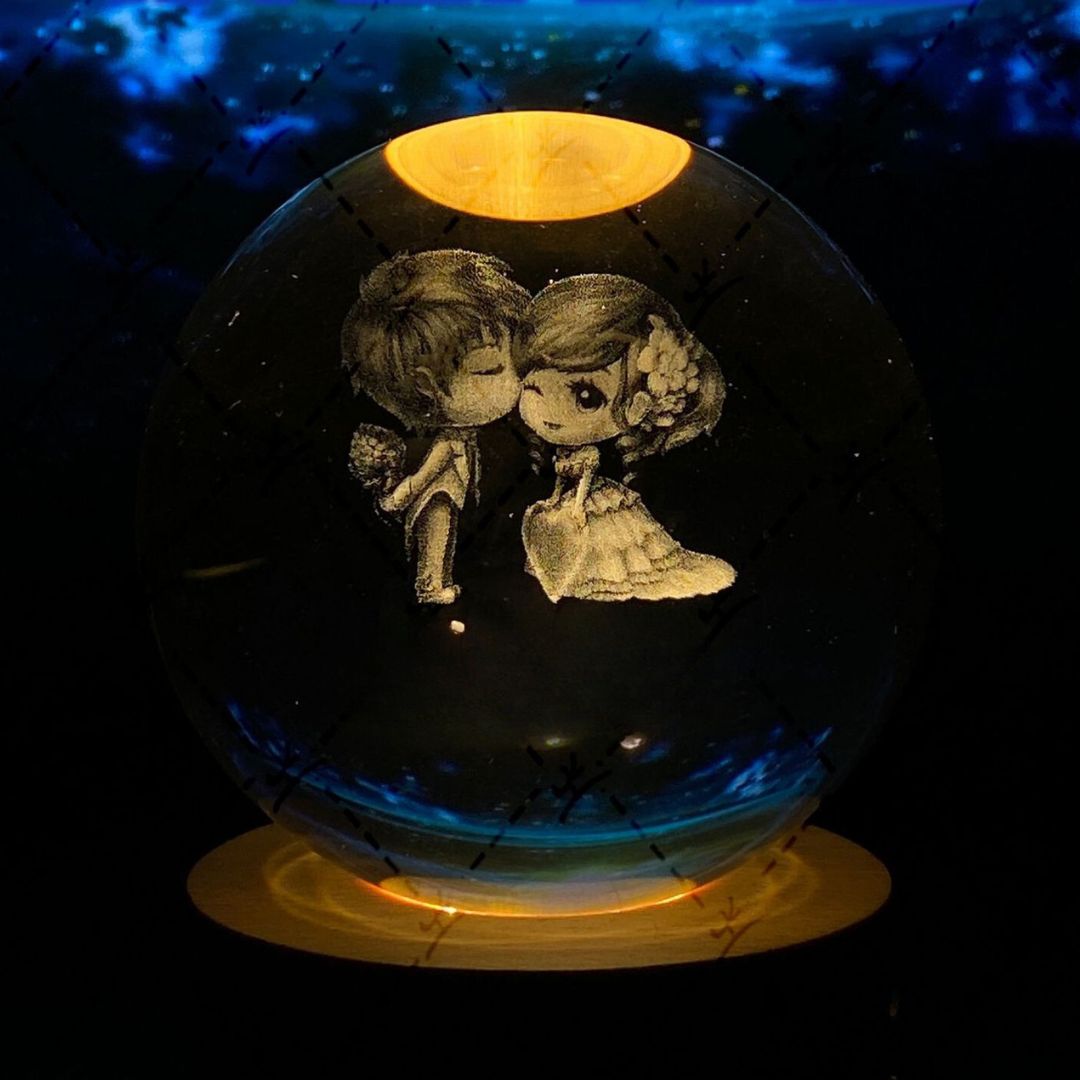 Luminous Moon Crystal Ball