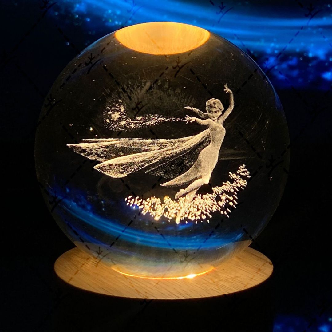 Luminous Moon Crystal Ball
