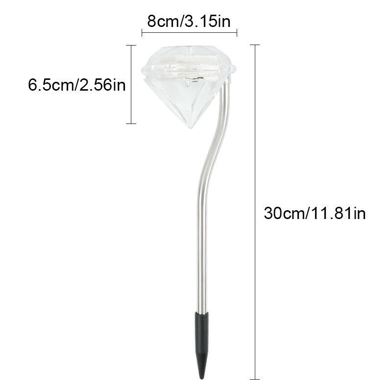 Diamond - Shaped Solar Garden Light - Led Lamps For Outdoor Use For Decoration And Lighting