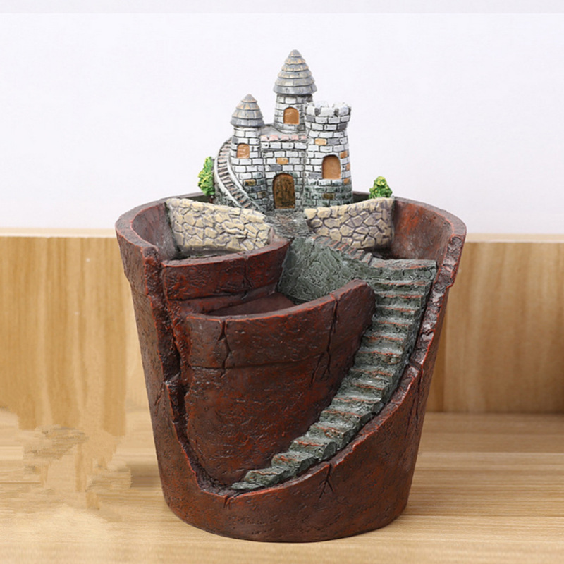 Succulent Decorative Flower Pot for Mini Garden - Bonsai Plant Pot for Micro Landscape and Garden