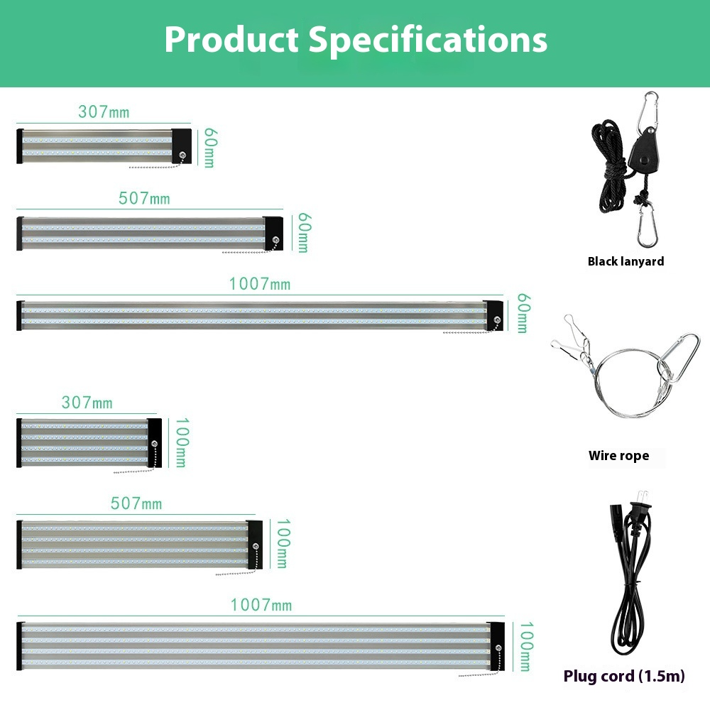 Led Plant Lamp With Full Spectrum Lighting And Pull Switch For Optimum Plant Growth