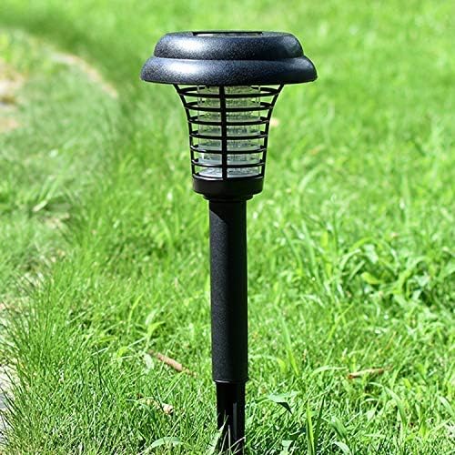 Solar Insect Killer With Led Light - Waterproof Garden Light For Mosquito Repellent