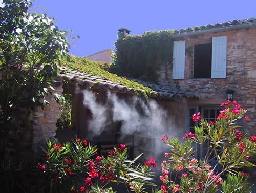 Spray Irrigation System - Water Hose with Spray Nozzles for Cooling Refreshment in the Garden
