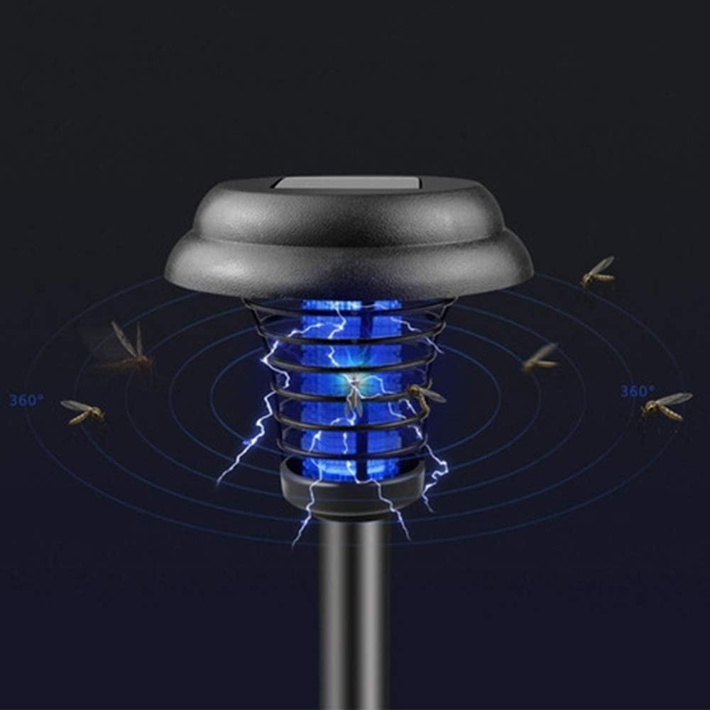 Solar Insect Killer With Led Light - Waterproof Garden Light For Mosquito Repellent